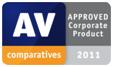 Certyfikat AV-Comparatives Approved Corporate Product 2011