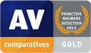 Certyfikat AV-COMPARATIVES - Gold - Proactive Protection 2013