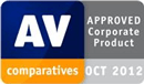 Certyfikat AV-Comparatives Approved Corporate Product 2012