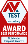 AV-TEST BEST PERFORMANCE 2015 ANNUAL AWARD