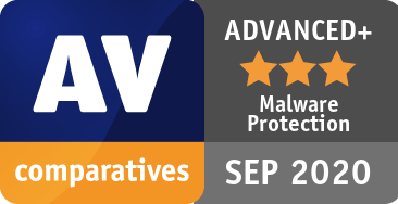 AV-Comparatives Malware Protection Wrzesień 2020