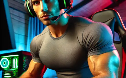 Mężczyzna gra w gry online