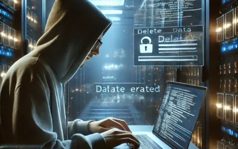 Informatyk bezpiecznie usuwa dane