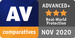 AV-Comparatives REAL-WORLD PROTECTION TEST listopad 2020